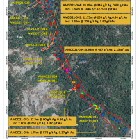 Figure 7. California Structure Drilling and Ag Geochemistry