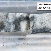 Hole AMDD19-010 284 gt Au